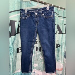 Knox Rose Dark Blue Ankle Jeans